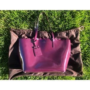 KATE SPADE LILY AVENUE PATENT LEATHER LARGE TOTE